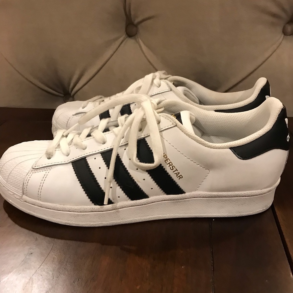 Classic Adidas shell-toed sneakers